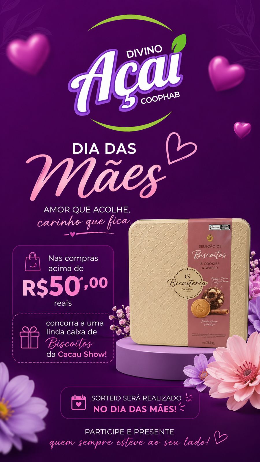 Promoção Dia das Mães Divino Açaí